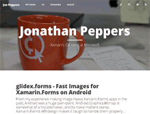 Tablet Screenshot of jonathanpeppers.com